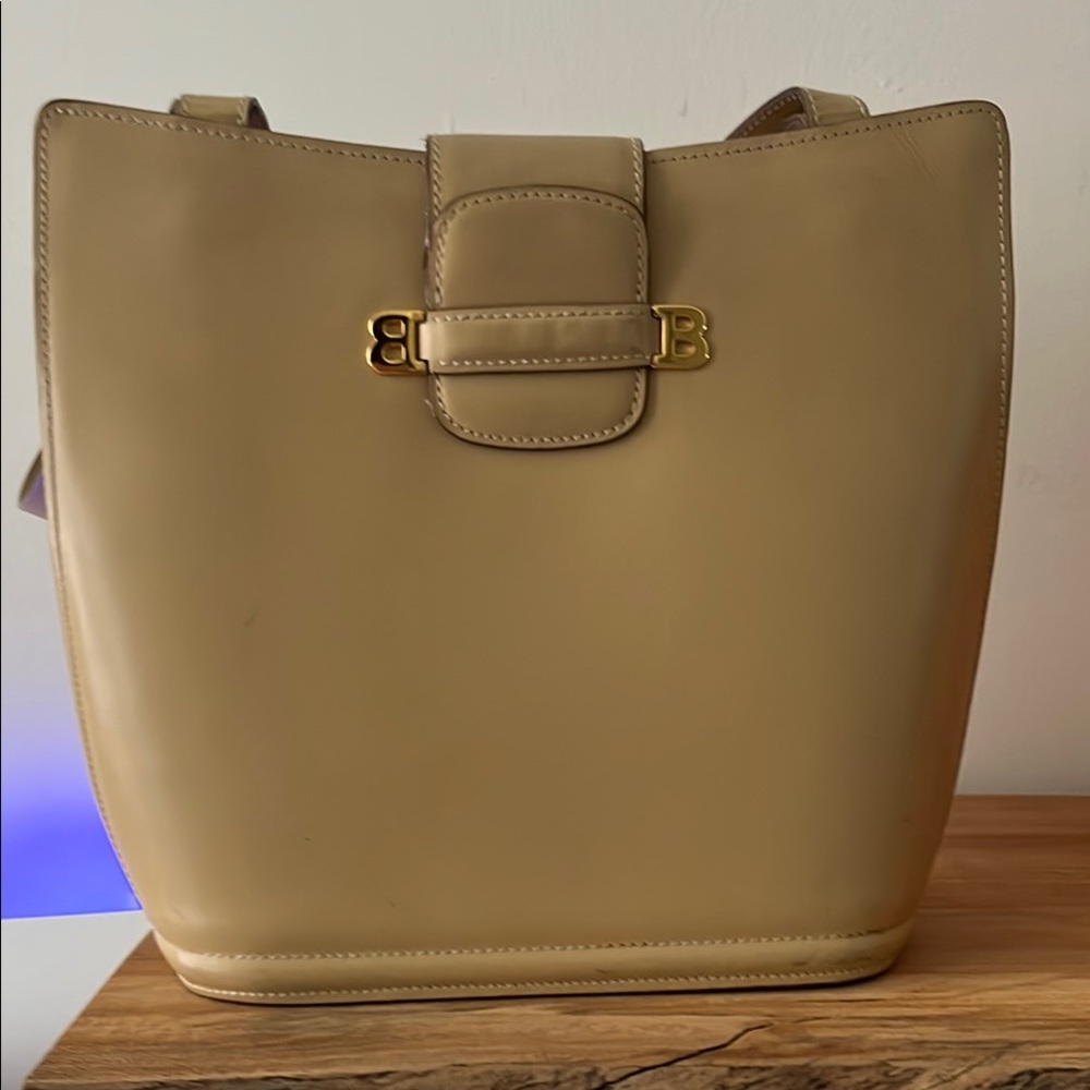 Bally Tan Leather Vintage Women's Bag